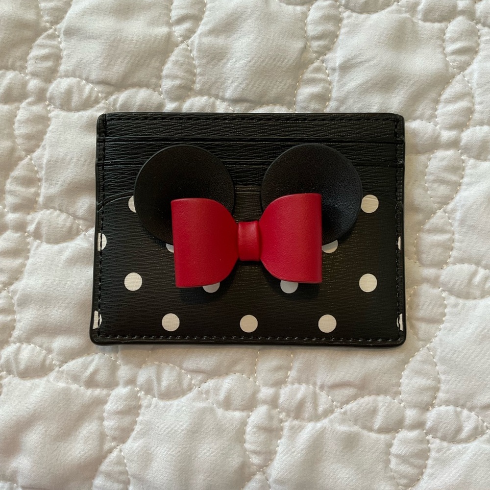Kate Spade Disney Card Holder with Polka Dots